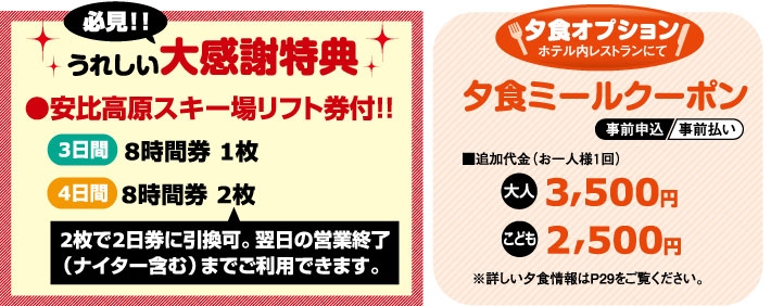 宿泊プラン限定特典